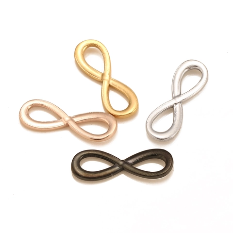 Pendentif Connecteur Symbole Infini en Acier Inoxydable 304 pour la Fabrication de Bijoux DIY Bracelet Collier Accessoires Breloques