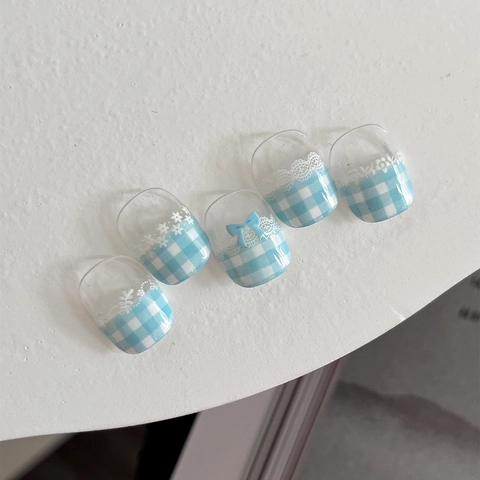 5D Geprägte Nagelkunst Aufkleber Weiß Schwarz Spitze Schleife Floral Französisch Stil Selbstklebende Maniküre Dekoration