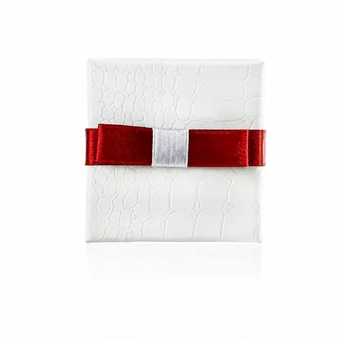 Square Jewelry Gift Box And Velvet Bag Crocodile Pattern Ring Earring Packaging With Satin Ribbon Bow For Wedding
