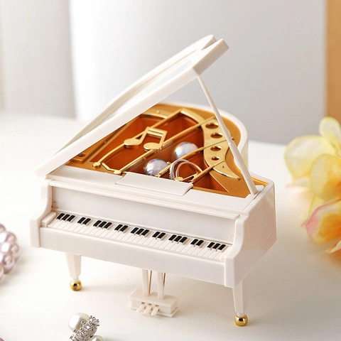 Vintage Musical Jewelry Box Rotating Ballerina Girl Wind Up Music Box With Mirror Retro Storage Case Desktop Ornament Birthday Gift