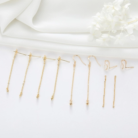 DIY Oorbel Sieraden Benodigdheden 14K Verguld Messing Haken Stiften Met 925 Sterling Zilver Stift Sieraden Verbindings Ketting