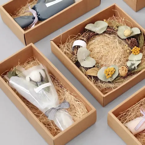 Natürliches Raffiabast Schredder Stroh Füllstoff Für Geschenkbox Verpackung Dekoration Rustikales Material Für Hochzeit Party