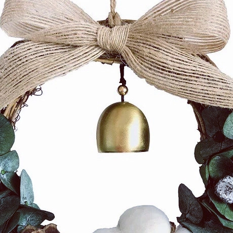 Vintage Gold Christmas Metal Bell With Lanyard Hanging Ornament For Holiday Tree Decoration Home DIY Craft Accessories