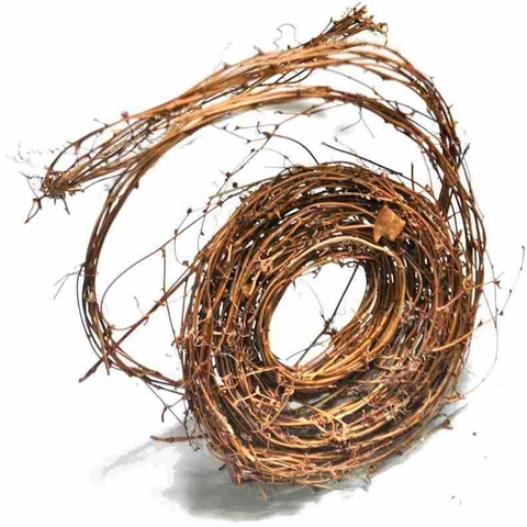 Natural Dried Rattan Vine Garland Base For DIY Wedding Home Decoration Christmas Wreath Making Brown Plant Vine Decoration