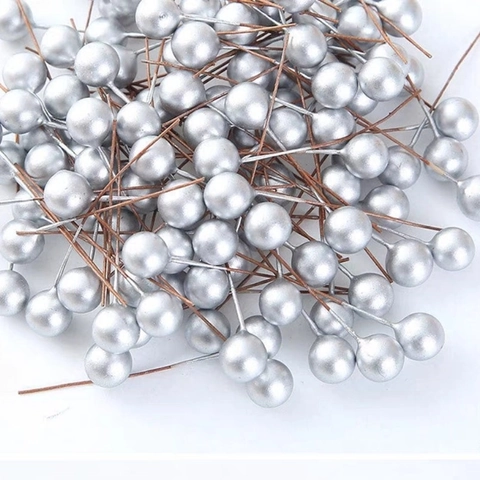 Artificial Christmas Berries Foam Berry Stems For DIY Wreath Christmas Tree Decoration Winter Holiday Party Home Decor