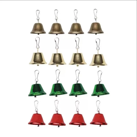 Vintage Metall Weihnachtsglocken Mit Federschnallen Haken Für Haustierhalsbänder Basteln Weihnachtsbaum Dekoration Anhänger