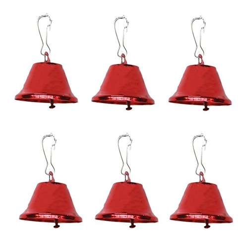 Vintage Metall Weihnachtsglocken Mit Federschnallen Haken Für Haustierhalsbänder Basteln Weihnachtsbaum Dekoration Anhänger
