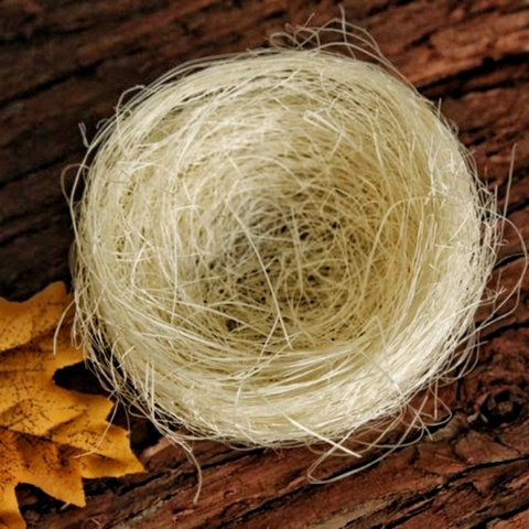 Nido d'Uccello Decorativo in Fibra di Canapa Rustica per Uova di Pasqua Oggetti di Scena Tessuti a Mano Sisal per Casa Regalo