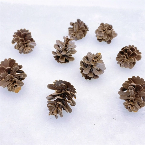Piñas de Pino Artificiales de Plástico Decoración de Navidad Mini Simulación Piñas Adornos para Manualidades DIY Adornos Hogar