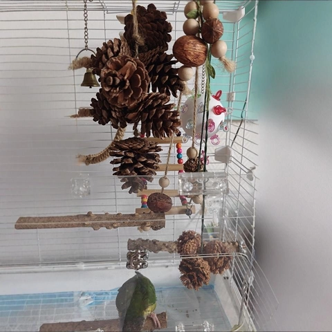 Natural Pine Cone Hanging Decoration Handmade Rustic Christmas Ornaments With Hemp Rope For Autumn Holiday Home Party Decor