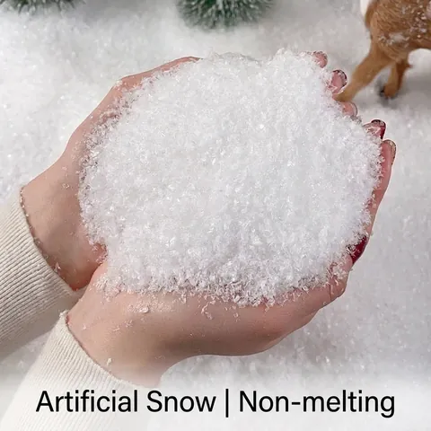 Künstlicher Schneepulver Für Weihnachtsdekoration Nicht Schmelzender Kunstschnee Für Winterszenen-Layout DIY Party Requisiten Weiß