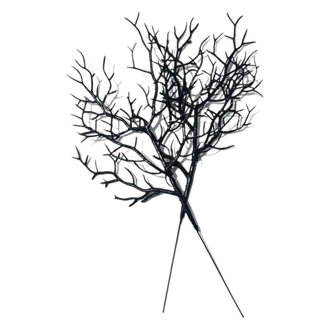 Künstliche Schwarze Verdorrte Zweige Für Halloween Party DIY Blumenarrangement Gothic Heimdekor Kunststoff Korallenzweig Zubehör