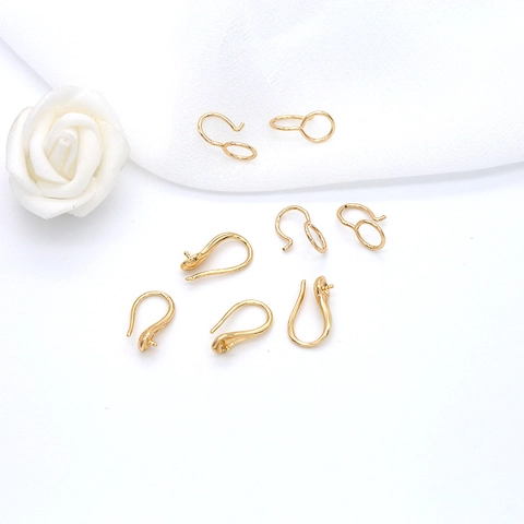 Crochets d'Oreilles en Cuivre Plaqués Or Minimalistes Fournitures Bijoux DIY Accessoires de Fils d'Oreille pour Femmes