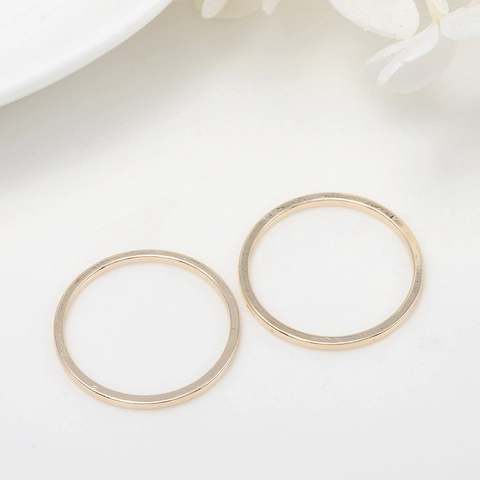 Gold Plated Brass Jump Rings For Jewelry Making DIY Findings Closed Round Metal Rings For Necklaces Bracelets Accessories