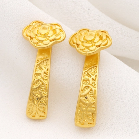 Vintage Messing 14K Vergoldet Nepal Sandgold Anhänger DIY Schlüssel Hirsch Eichhörnchen Blume Charms Schmuckherstellung Zubehör