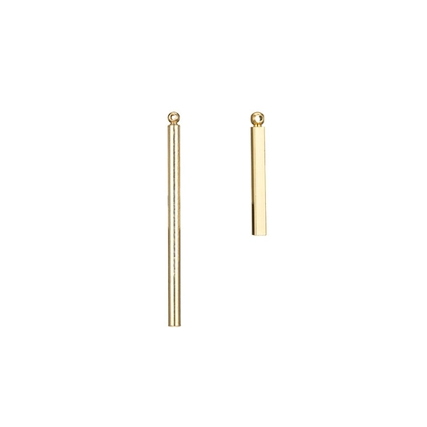 14K Gold Plated Copper Bar Pendants Geometric Stick Charms For DIY Earrings Necklace Jewelry Making Minimalist Accessories