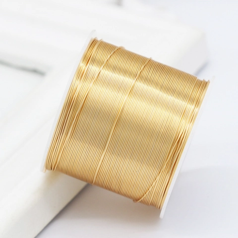 Tarnish Resistant Copper Jewelry Wire Color Retention Gold Silver Plated Beading Craft Wire For Jewelry Making DIY Handmade Supplies Accessories