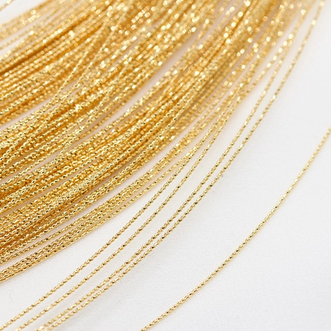 14K Gold Plated Copper Wire For DIY Jewelry Making Twisted Pattern Metal Cord For Handmade Bracelet Necklace Craft Supplies