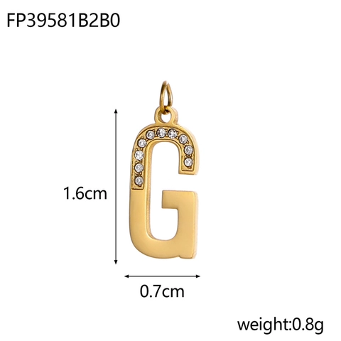 Stainless Steel Enamel Flower Cat Heart Alphabet DIY Charms Gold Silver Plated Jewelry Making Pendant For Necklace Women Accessories
