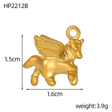 Stainless Steel Enamel Charms Drip Oil Pegasus Ice Cream Motorcycle Candy Pendants For DIY Jewelry Making Crafts Women Fashion Accessories