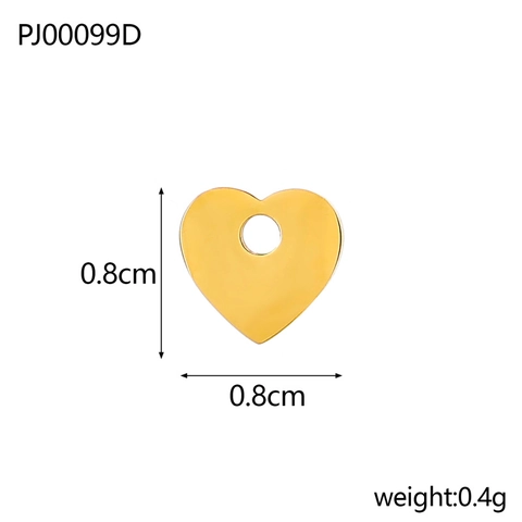 Stainless Steel DIY Jewelry Pendants Simple Polished Geometric Heart Flower Star Moon Charms For Necklaces Bracelets Jewelry Making Accessories