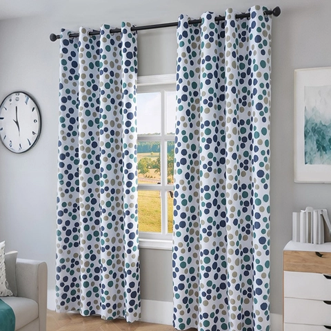 Nordic Blackout Printed Polyester Curtains For Living Room Bedroom Sun Protection Thermal Insulated Window Drapes