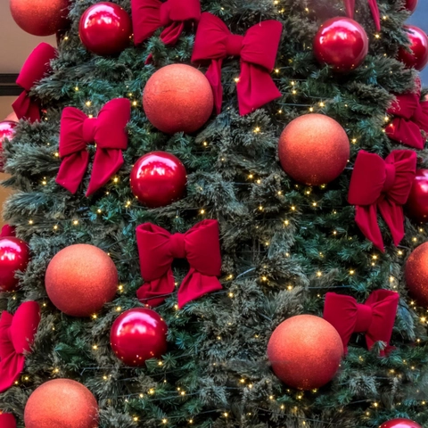 Lazo Grande de Terciopelo Rojo de Navidad Decoración para Árbol de Navidad Boda Fiesta Adornos Colgantes Festivos Lazo 3D Relleno