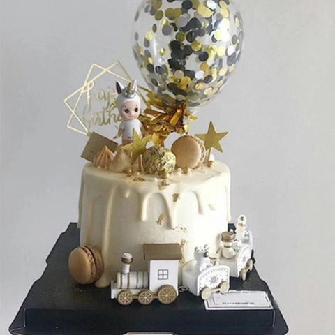 Houten Kersttrein Tafel Ornament Cartoon Kerstman Sneeuwpop Sneeuwvlok Geschilderd Feestelijke Creatieve Decoratie
