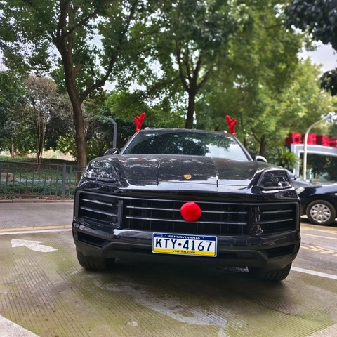 Reindeer Car Decoration Antlers With Red Nose Plush Xmas Accessory For Vehicle Festive Ornament Reindeer Antler Kit