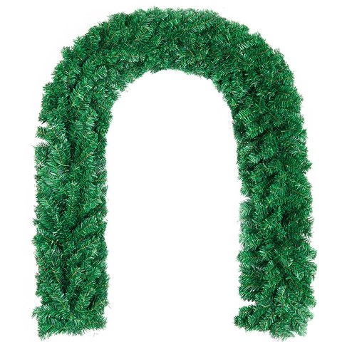 2.7m Ghirlanda di Natale Artificiale Verde Pino Abete Rosso Crittografia Ispessita per Scale Mantello Decorazione dell'albero di Natale