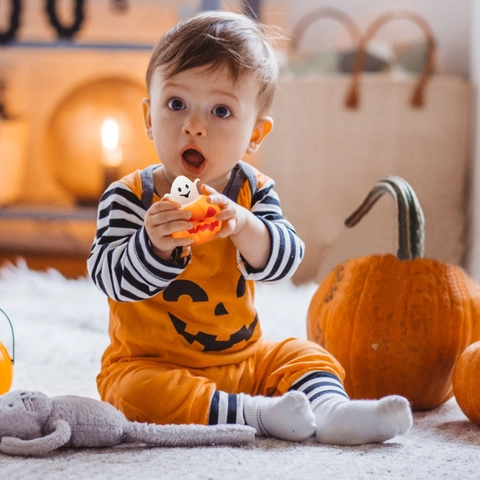 Παιχνίδι Πίεσης Φάντασμα Κολοκύθας Halloween TPR Μαλακό Ανακουφιστικό από το Στρες Fidget Toy Pop Up Φάντασμα για Παιδιά Ενήλικες Δώρο Πάρτι Διακόσμηση Halloween