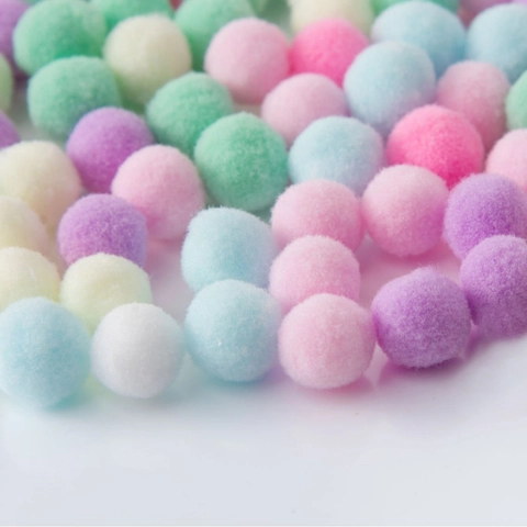 Ghirlanda di Palline di Feltro Colorate Filo di Pom Pom per Albero di Natale Caminetto Decorazione da Parete Festa