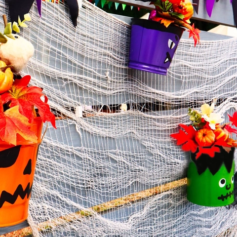Halloween Gruseliges Tuch Horror Gaze Dekoration Für Spukhaus Party Szene Distressed Netzstoff Deko Zubehör