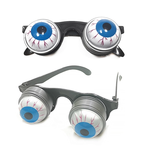 Occhiali a Molla con Bulbi Oculari Cadenti per Scherzi di Halloween Novità Horror Occhiali da Festa per Bambini Adulti Accessori per Costumi Divertenti
