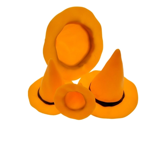 Mini Halloween Hexenhüte Dekoration Miniatur Kunststoff Zwergenhüte Für DIY Handwerk Schwarz Orange Lila Kleine Festhüte