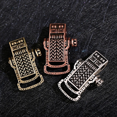 Retro Copper Shackle Connector Beads Celtic Knot Pattern Metal Buckle For Paracord Bracelet DIY Jewelry Making Findings
