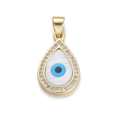 Pendentif Croix Religieuse Mauvais Œil Zirconia Cuivre Plaqué Or Vierge Marie Saint Benoît Accessoires de Bijoux DIY pour Femmes Hommes