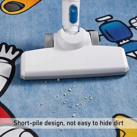 Cartoon Astronaut Beer Vloerkleed Voor Kinderkamer Polyester Kristal Fluweel Zacht Antislip Wasbaar Tapijt Woondecoratie