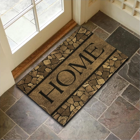 Nordic Style Absorbent Door Mat Non-Slip Quick Dry Polyester Rubber Bottom Floor Mat For Entrance Bathroom Kitchen Home Decor