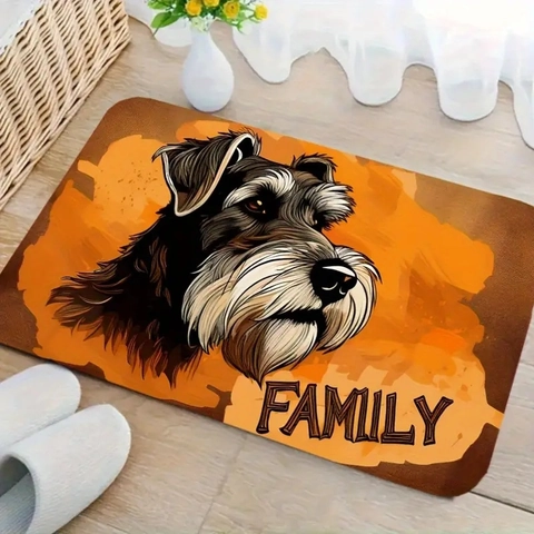 Paillasson en Boue de Diatomées Chien Mignon Antidérapant Absorbant Tapis de Sol Entrée Créatif Amusant Shih Tzu Motif Animal Cuisine Salle de Bain
