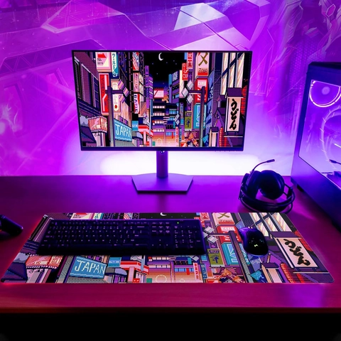 Μεγάλο Mouse Pad από Γη Διατόμων Καλλιτεχνικό Τυπωμένο Επιτραπέζιο Pad για Gaming Γραφείο Αντιολισθητικό Αδιάβροχο Προστατευτικό Γραφείου