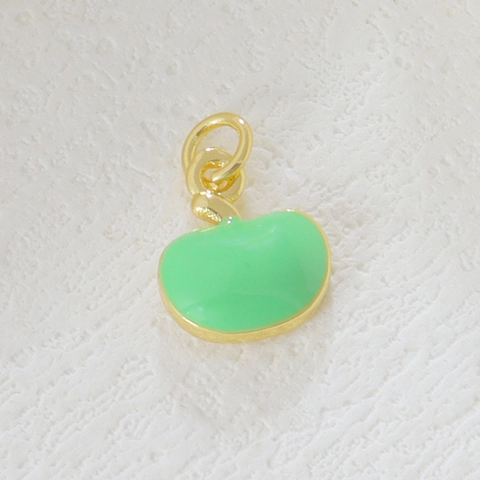 Colgante de Esmalte de Frutas de Cobre Bañado en Oro 18K Sandía Piña Fruta del Dragón Chile Accesorios Joyería DIY