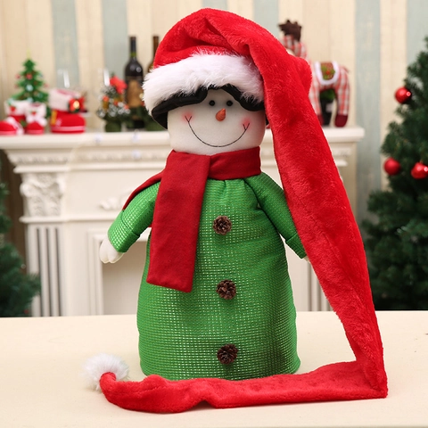 Extra Long Plush Christmas Hat for Adults and Kids Red White Festive Santa Claus Hat for Holiday Party Cosplay Decoration
