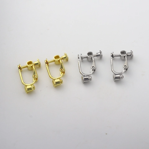 Convertitori per Orecchini a Clip a Spirale in Rame Placcati Oro Argento per Orecchie Non Forate DIY Accessori per Gioielli Donna