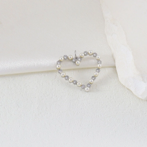 Copper Rhinestone Charms For Jewelry Making DIY Heart Wine Glass Hot Air Balloon Feather Pendant Accessories For Women