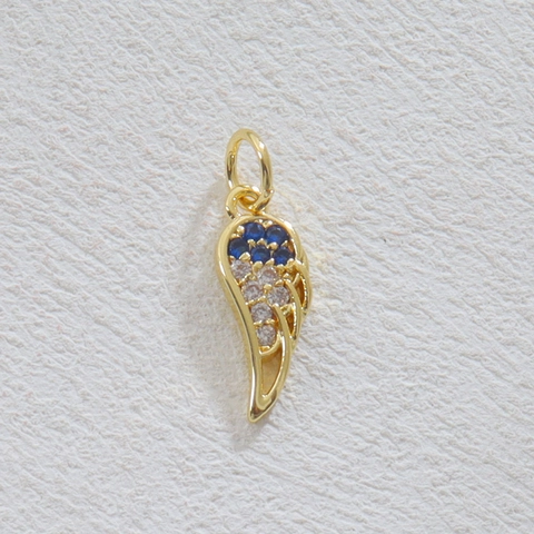 Fashion Copper DIY Pendant For Women Gold Silver Plated Wing Sun Moon MAMA Puerto Rico Map Shape Rhinestone Jewelry Making Accessory