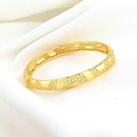 Dubai Verguld Koperen Armband Vrouwen Vintage Opengewerkt Filigraan Midden Oosten Bruidssieraden Accessoire Cadeau