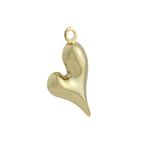 Copper Heart Starfish Shell Pendants DIY Jewelry Charms For Necklace Bracelet Making Gold Silver Plated Fluid Metal Accessories Women