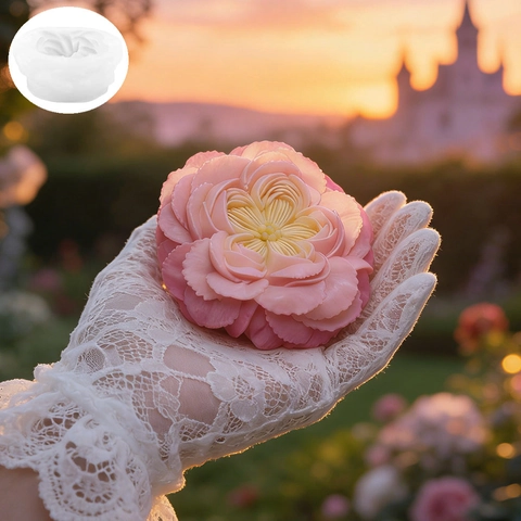 3D Pfingstrose Silikonform Für DIY Duftkerzen Handgemachte Seife Harz Handwerk Stereoskopische Blume Kuchen Backform