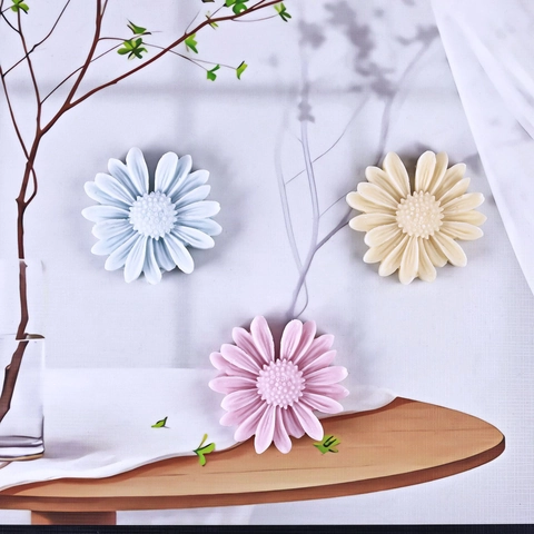 Καλούπι Σιλικόνης Μαργαρίτα 3D Floral DIY Ρητίνη Πηλός Εργαλείο για Διακόσμηση Κέικ Σαπούνι Κερί Κρεμαστό Αυτοκινήτου